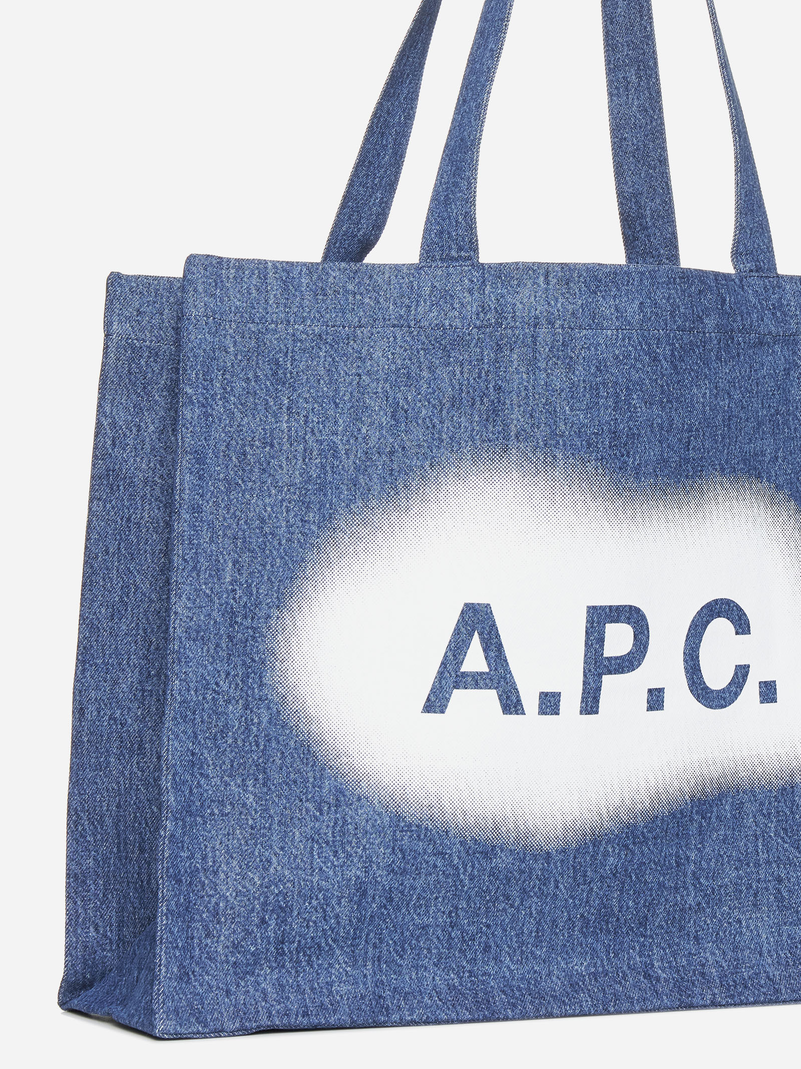 Apc Logo Handbag In Blue