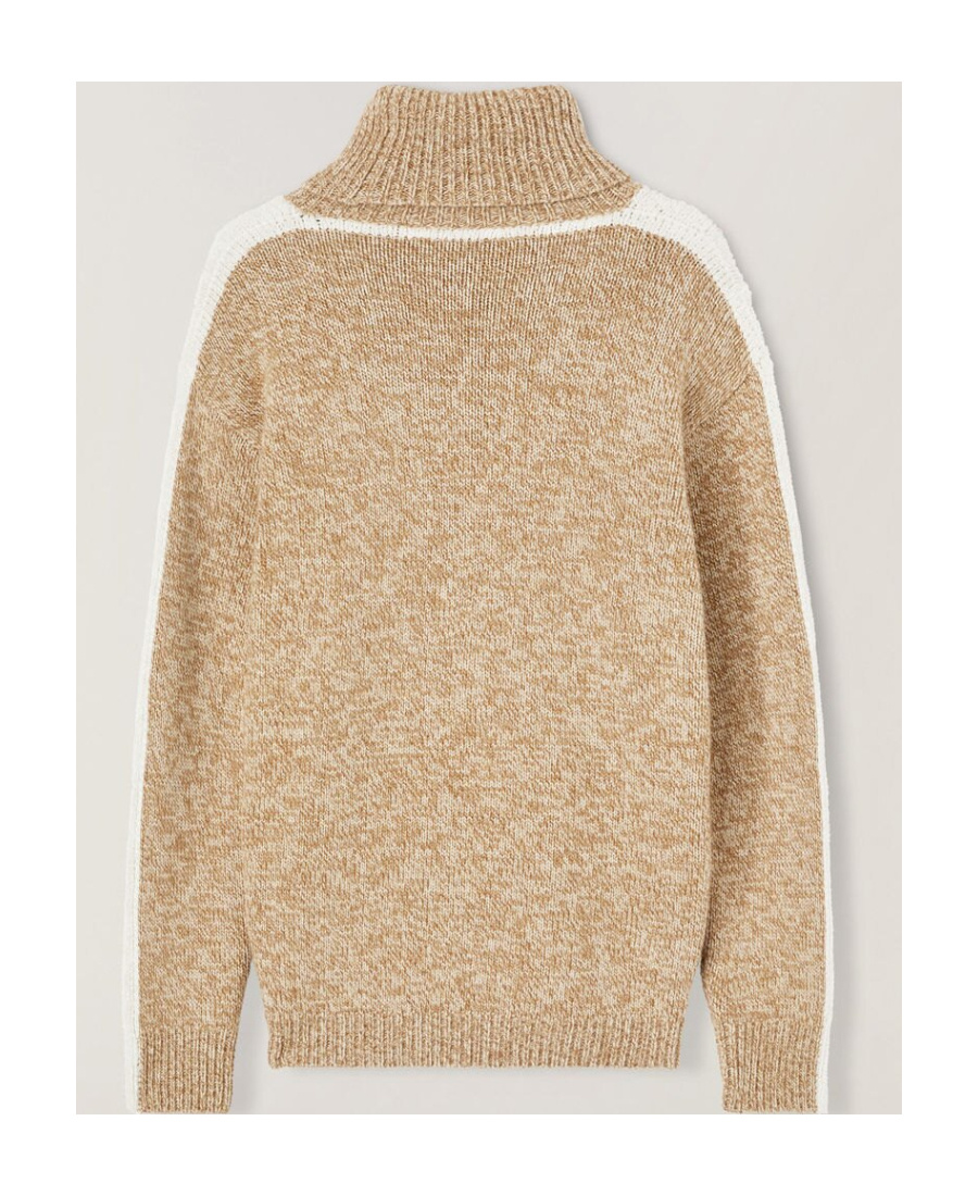 Loro Piana Roll-neck Knitted Jumper In Nude