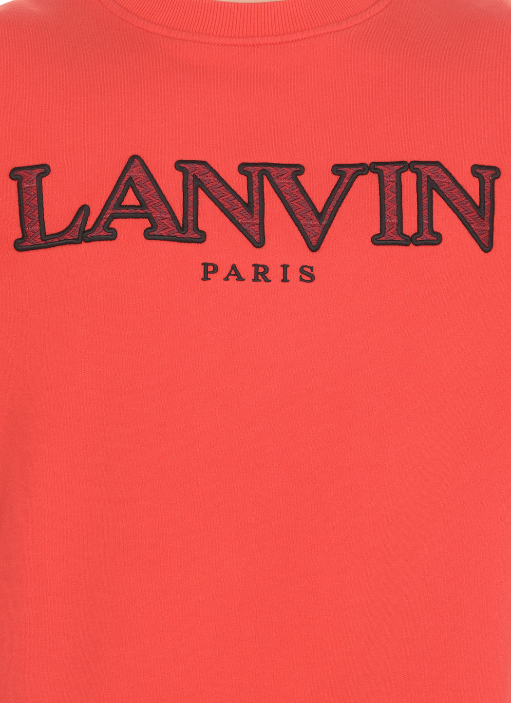 Lanvin Round-necked Sweater In Red