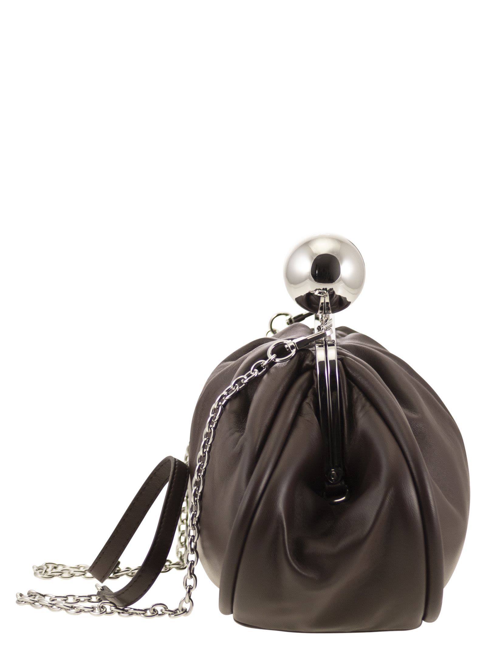 Weekend Max Mara Medium Chain Shoulder Bag In Black
