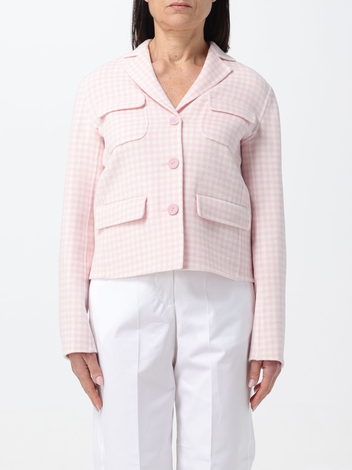 Max Mara Visir Blazer In Pink