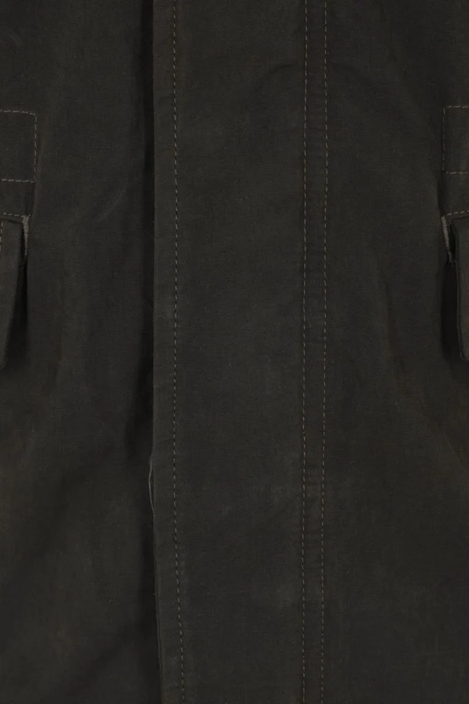 Aspesi High-collar Padded Field Jacket In Black