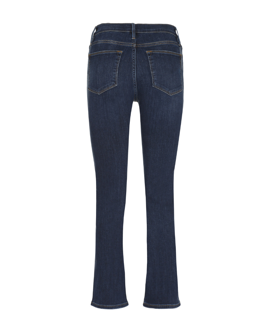 Frame Belt Ring Denim Trousers In Blue