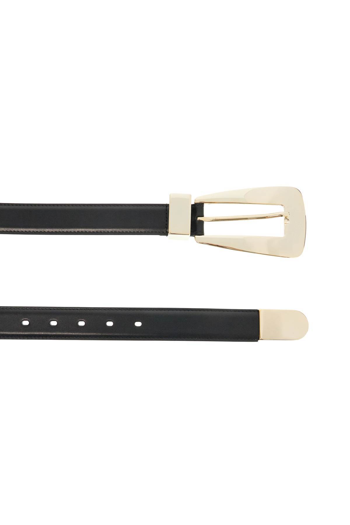 Khaite The Lucca Leather Belt In White