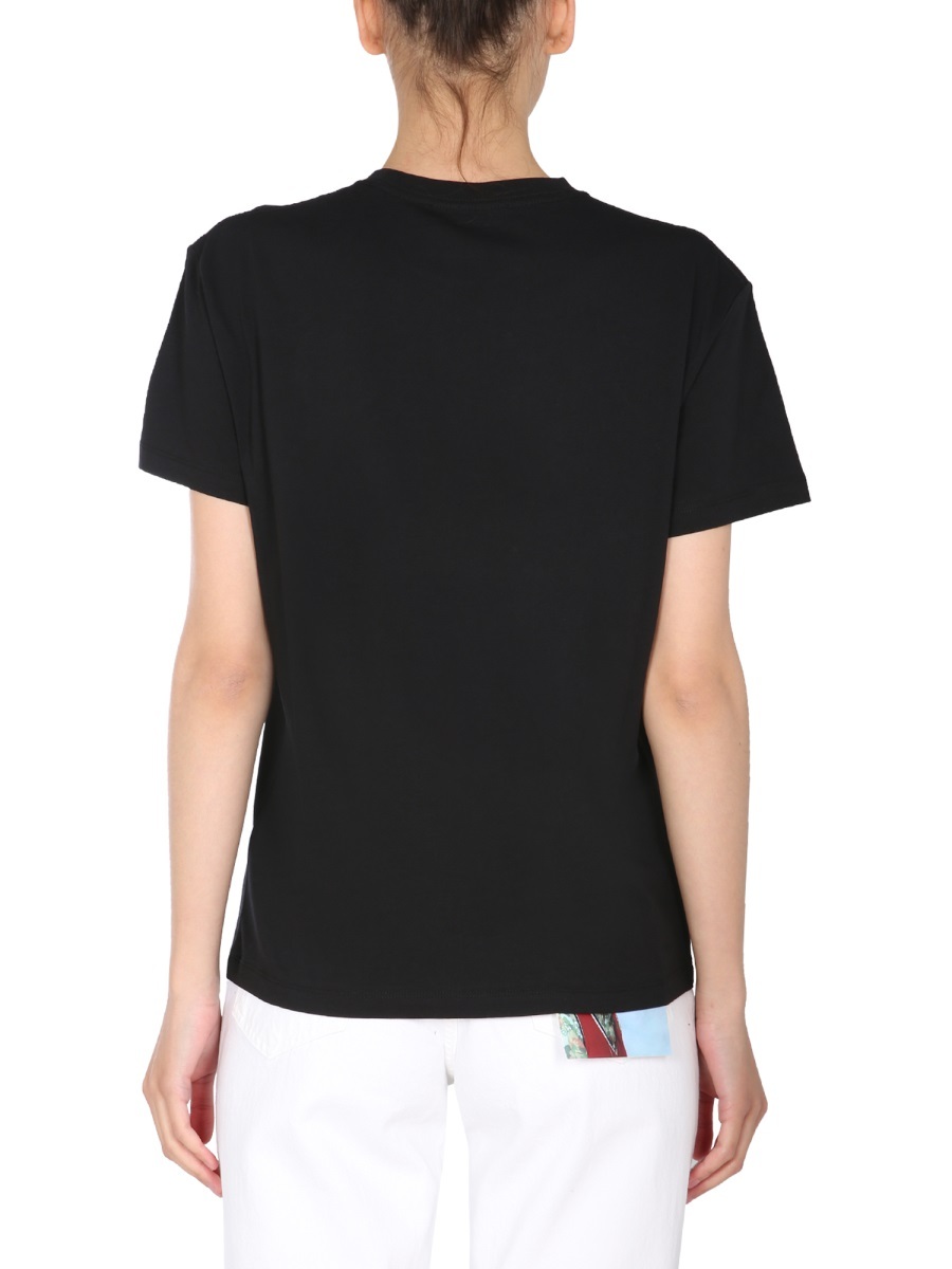 Raf Simons Patch-detail Cotton T-shirt In Black