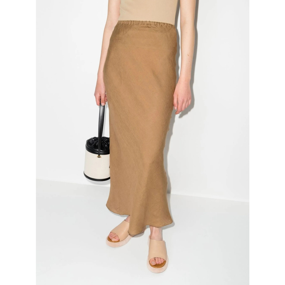 Baserange Linen Skirts In Brown