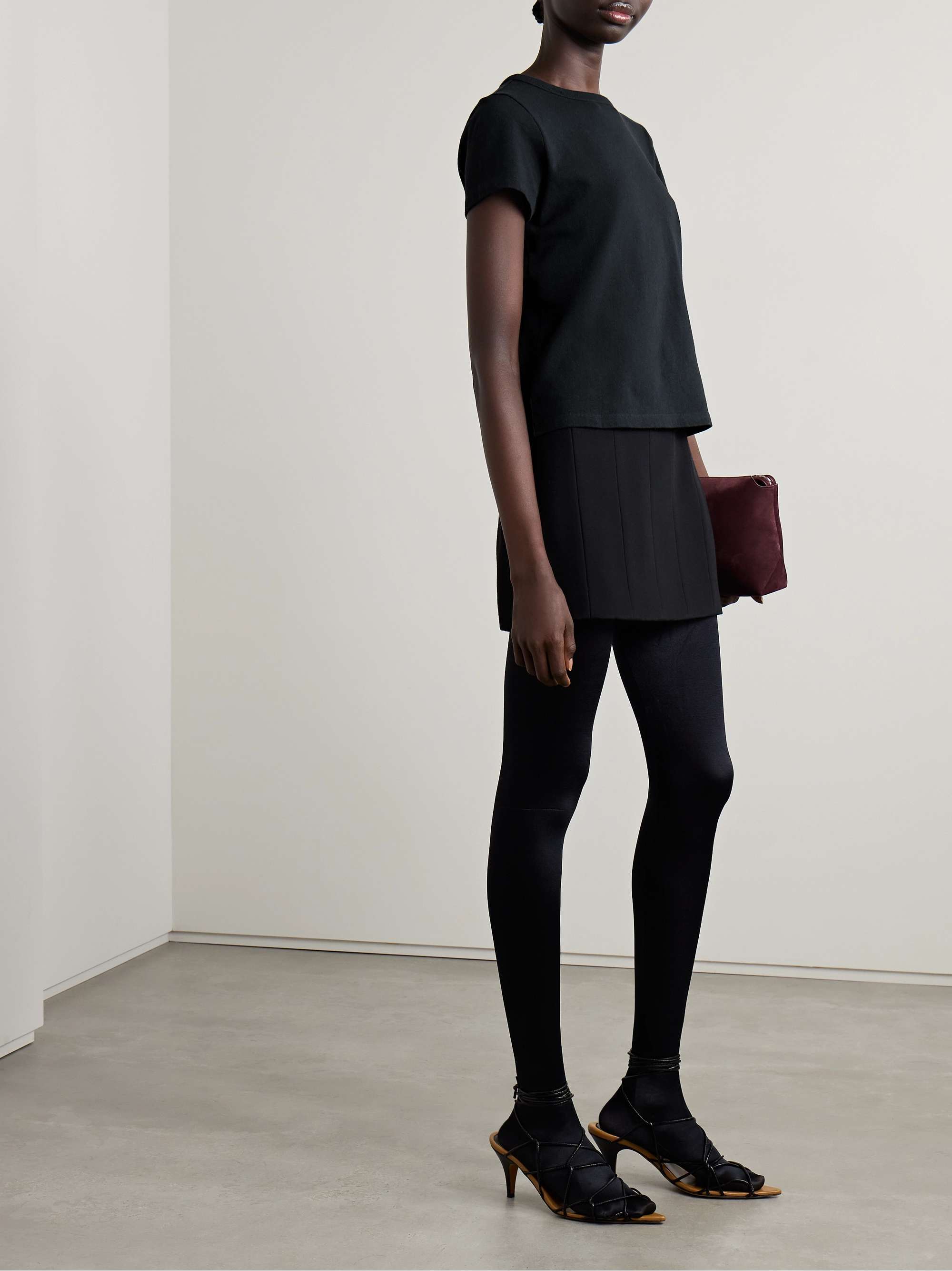 Khaite Mae Short-sleeved T-shirt In Black