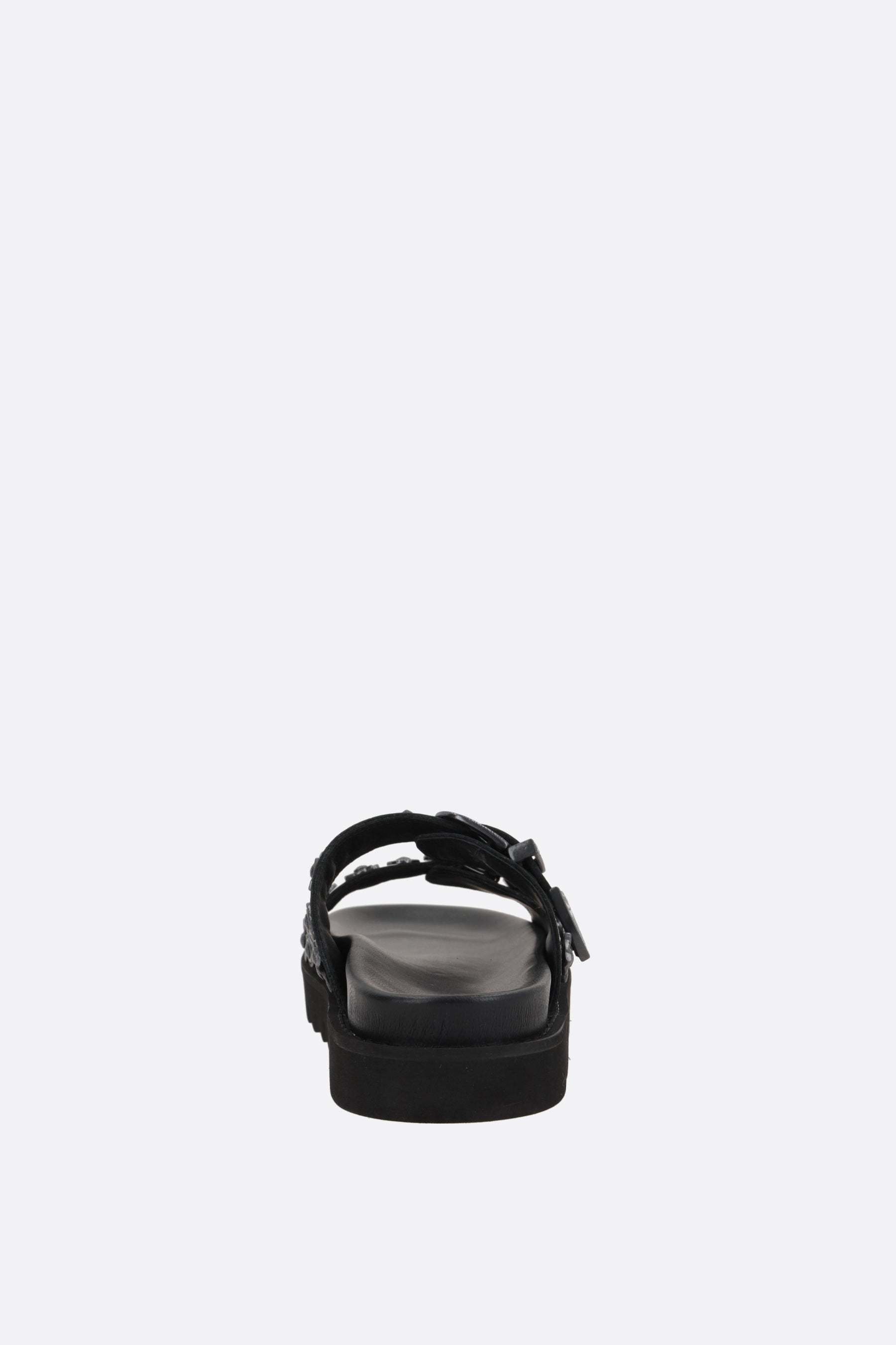Toga Embellished-buckle Sandals In Black