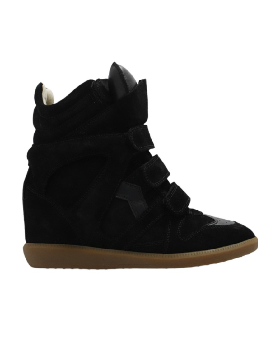 Isabel Marant Suede Bekett Wedge Sneakers 50 In Black