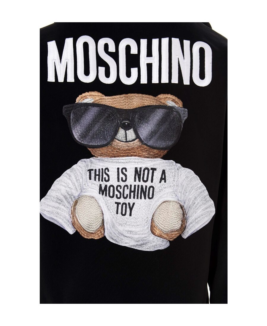 Moschino Graphic Print Sweatshirt In Black