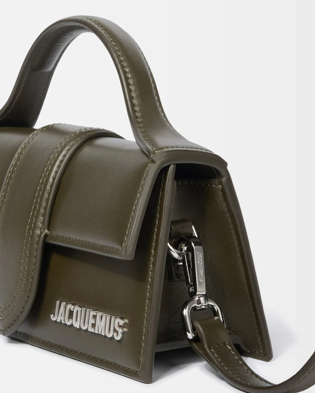 Jacquemus The Bambino Top-handle Leather Tote Bag In Brown