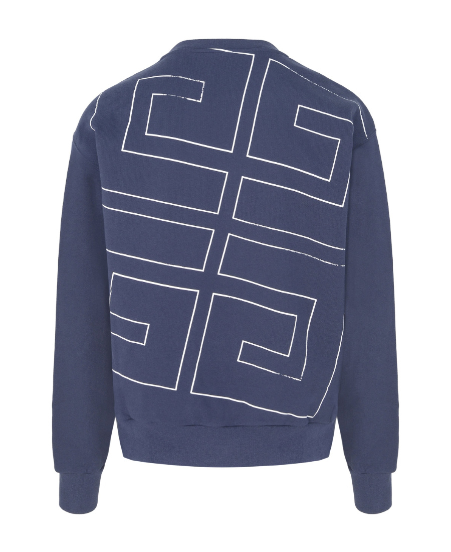 Givenchy Cotton Sweatshirt In Blue