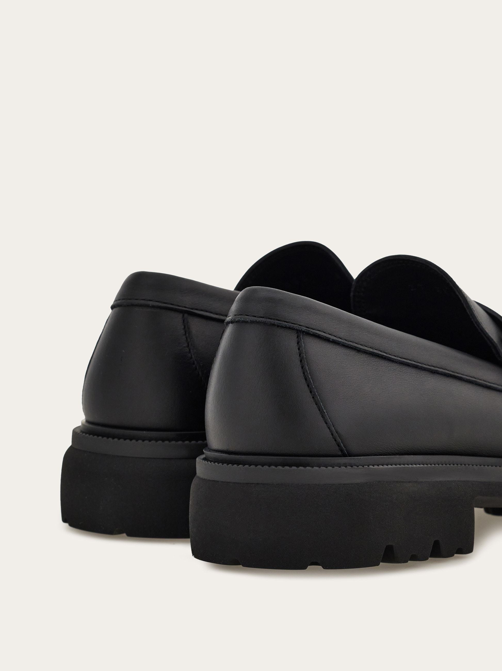 Ferragamo Mocassin Avec Ornement Gancini Noir Taille 44