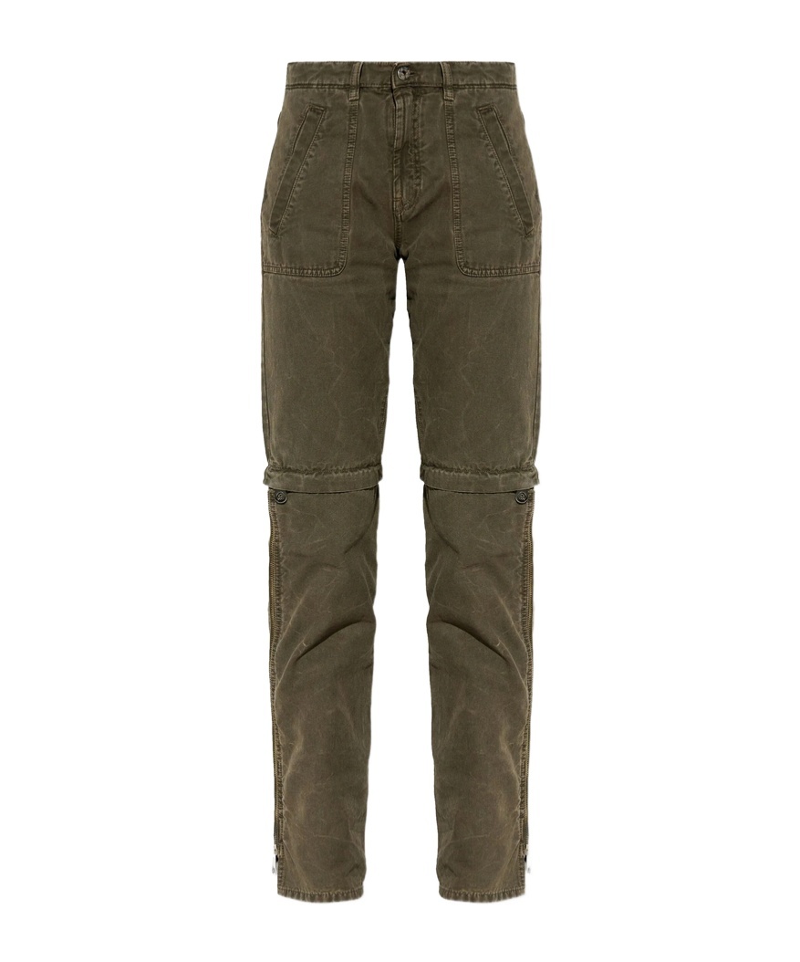 Blumarine Belt Loop Track Pants In Green