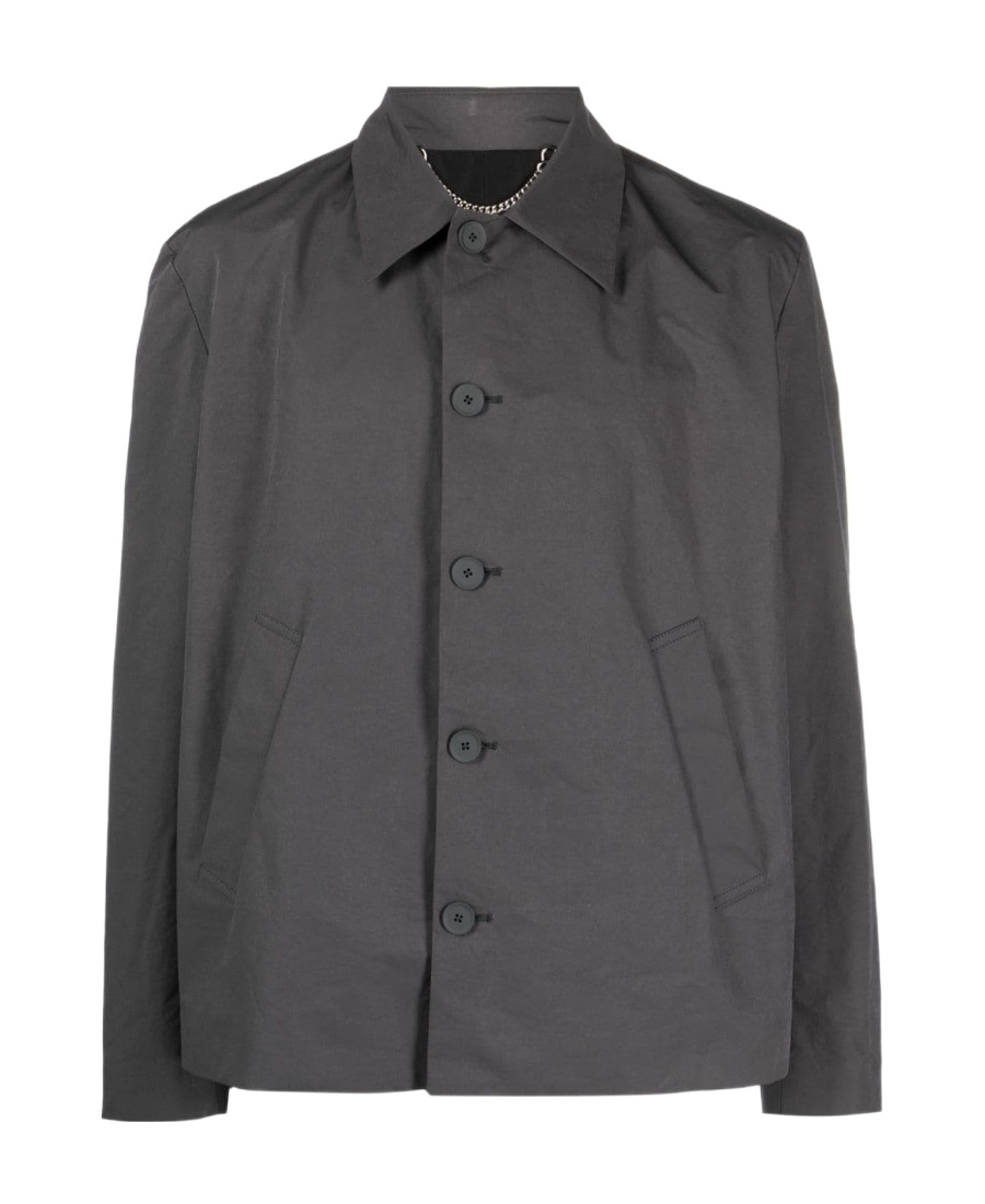 Craig Green Pointed-collar Shirt Jacket In Black