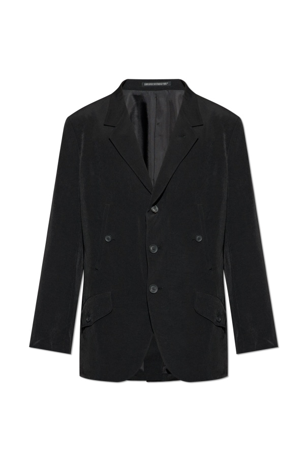 Yohji Yamamoto Single-breasted Tailored Blazer In Black