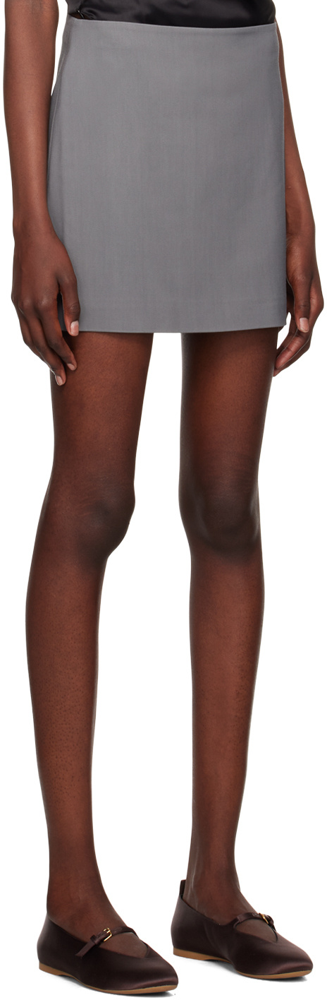 Nanushka Briel Mini Skirt In Gray