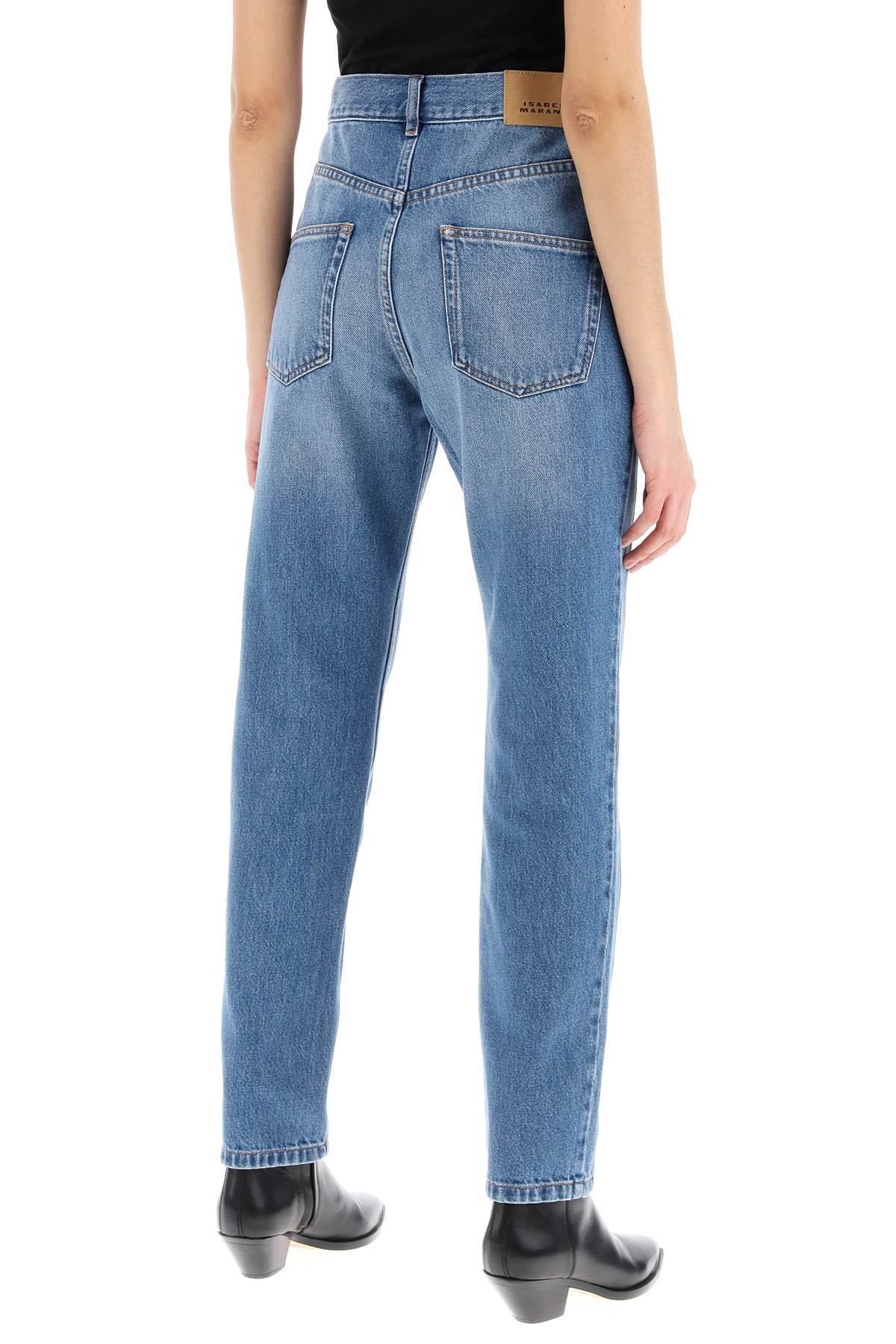 Isabel Marant Nikira Jeans In Blue Cotton In Blue