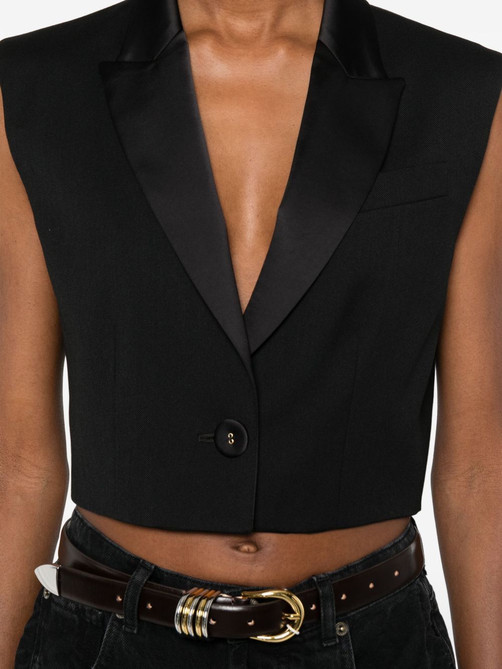 Twinset Single-button Jacket In Black