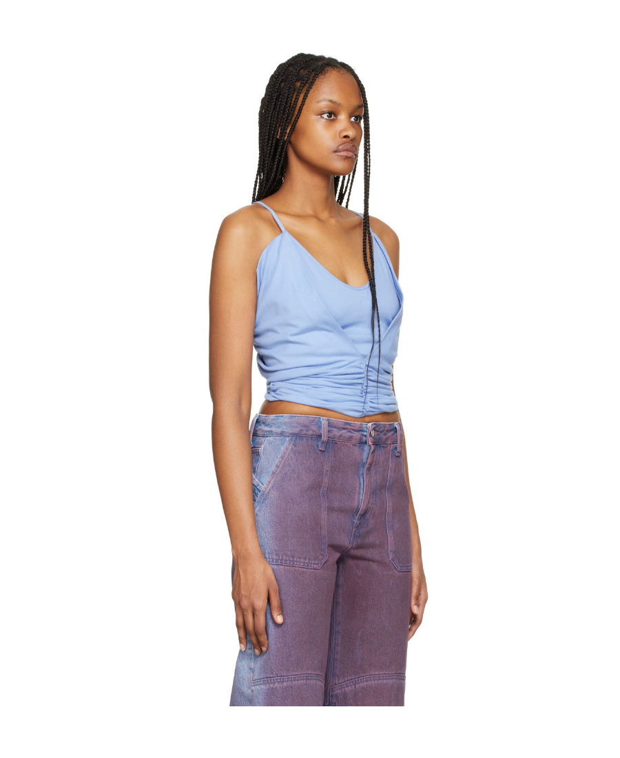 Attico Blue Niki Tank In Multicolor