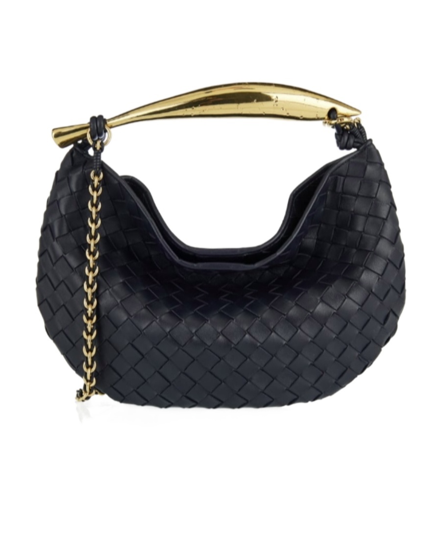 Bottega Veneta Sardine Leather Tote Bag In Blue
