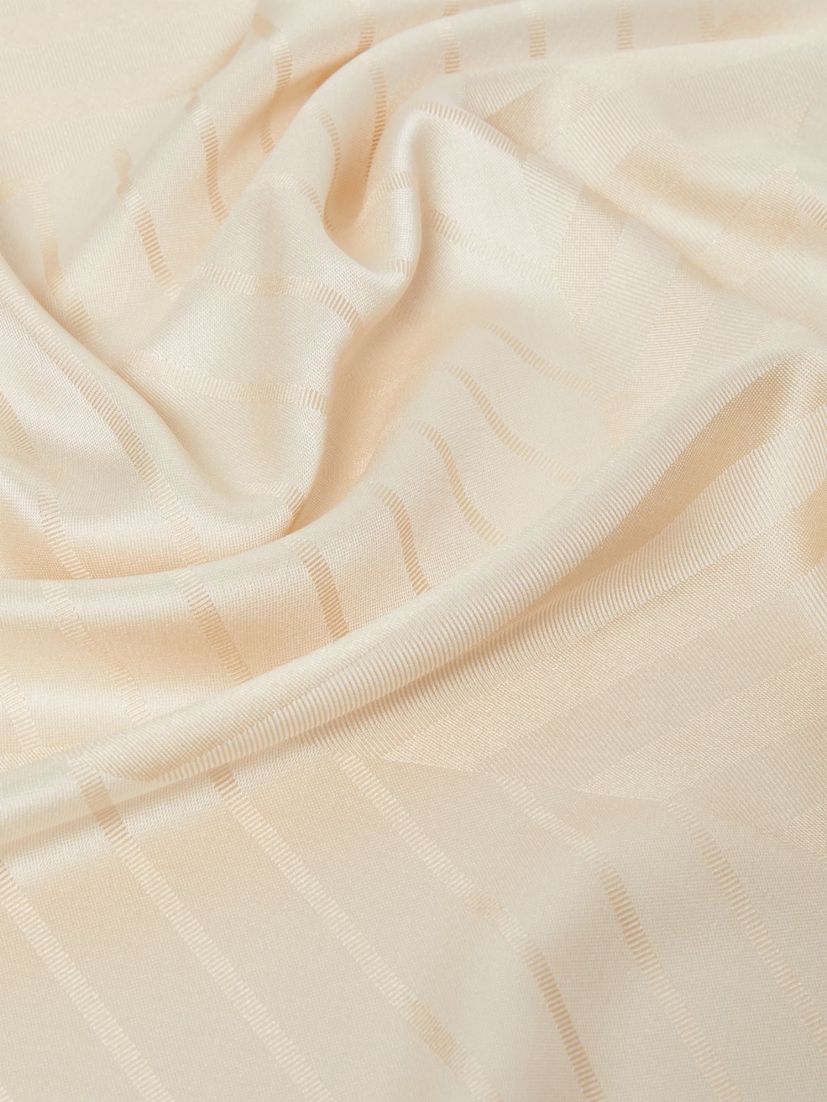 Max Mara Jacquard Silk Scarf In Nude