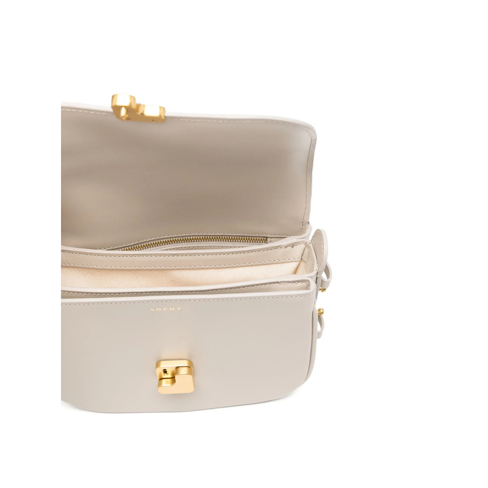 Soeur Flap Shoulder Bag In Sand