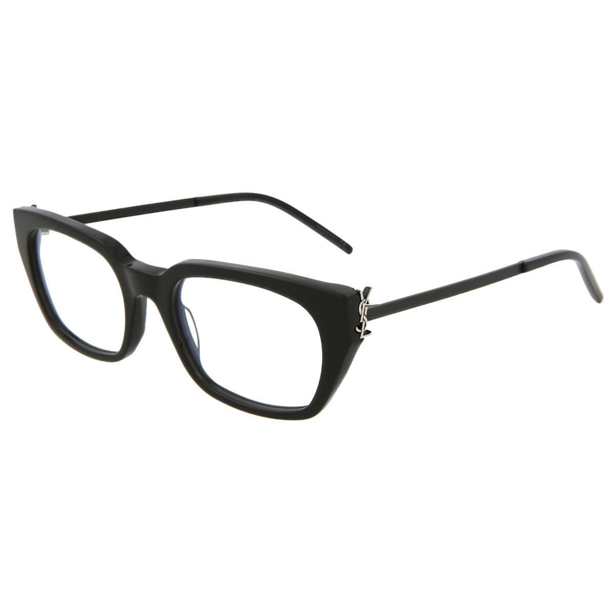 Saint Laurent Logo Flat Mirror In Black
