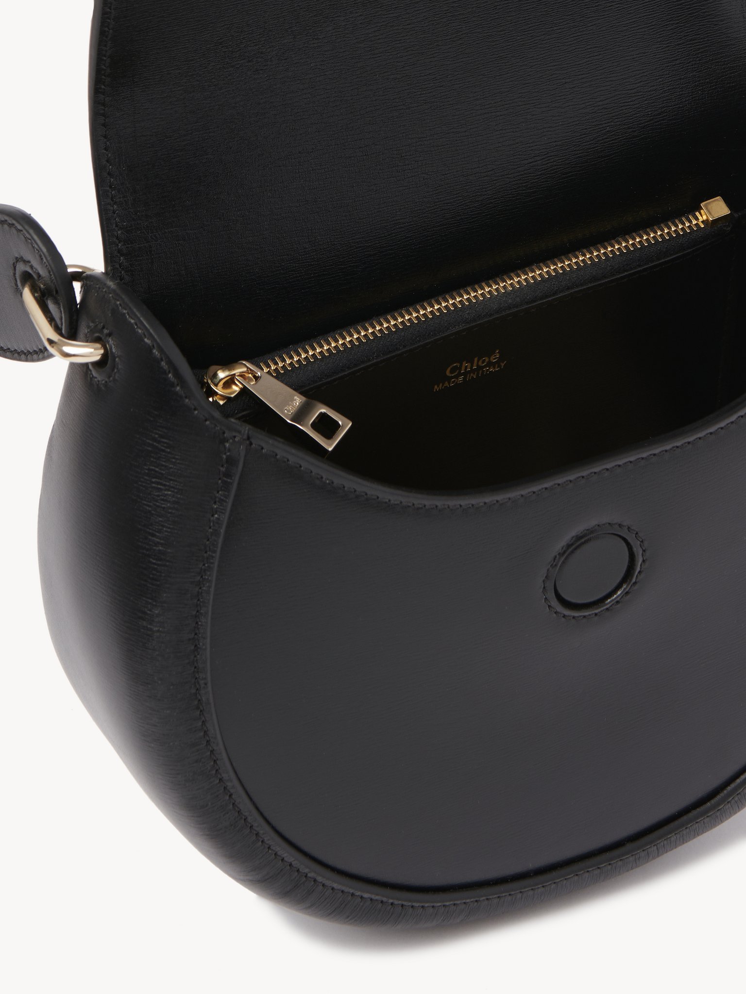 Chloé Chloe Black Leather Small Arlene Crossbody Bag In Black