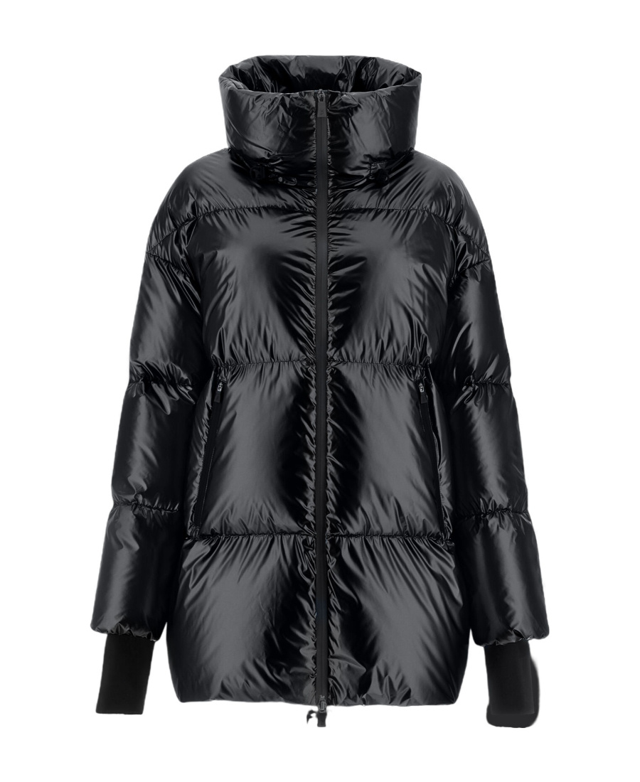 Herno High-neck Down Jacket In Black