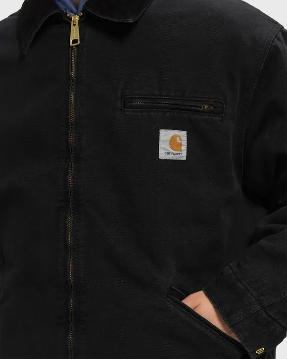Carhartt Work In Progress Detroit Organic Cotton Canvas Jacket In Black
