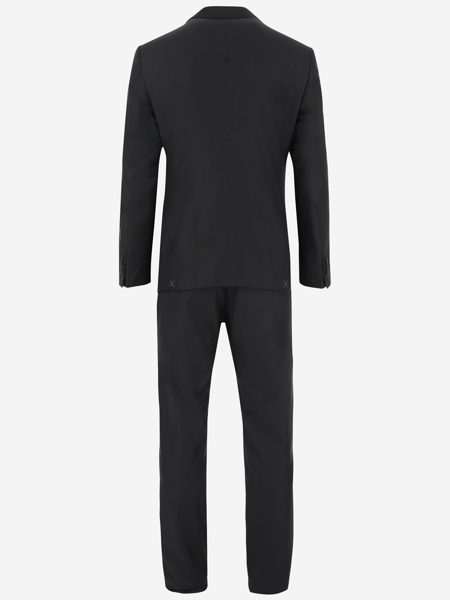 Giorgio Armani Single-breasted Tailored Suit In Black