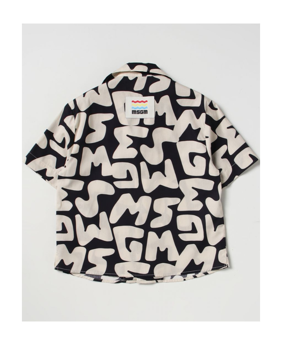 Msgm Printed Shirt In White