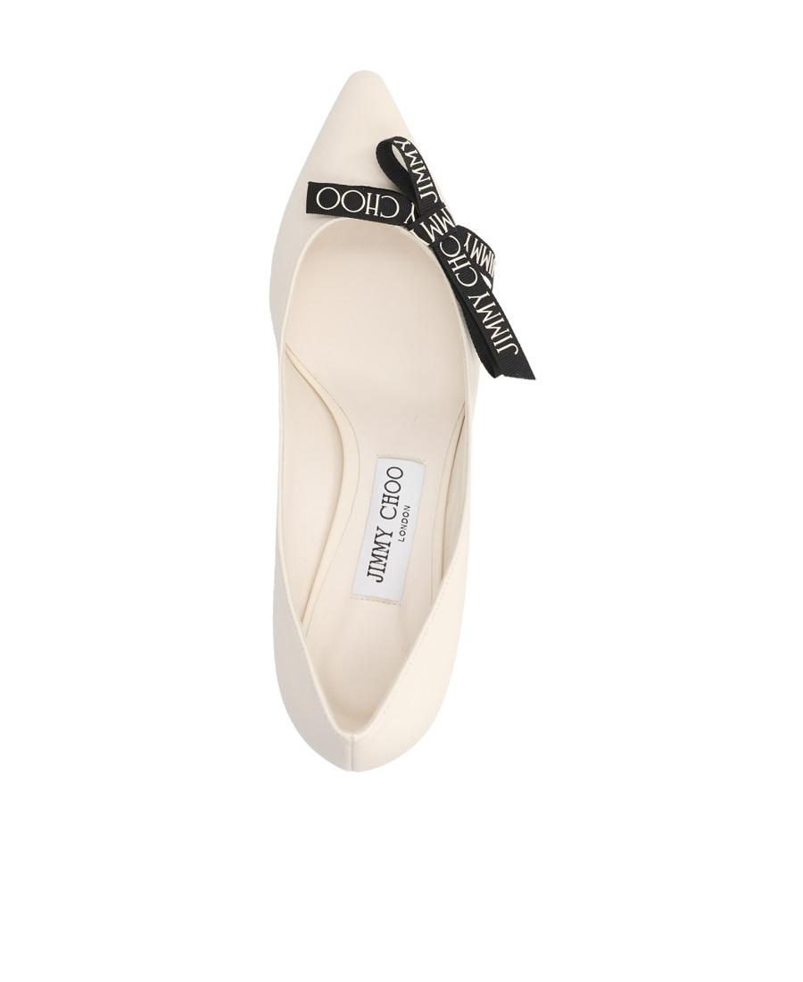 Jimmy Choo Romy Bow-detail Pumps In Nude