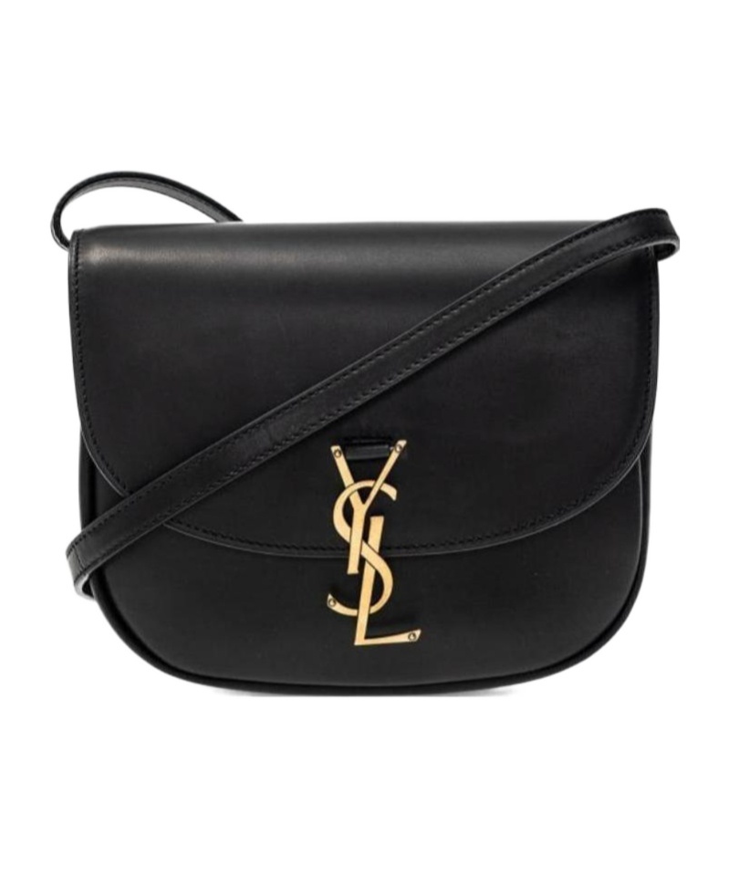 Saint Laurent Kaia Small Leather Shoulder Bag In Black