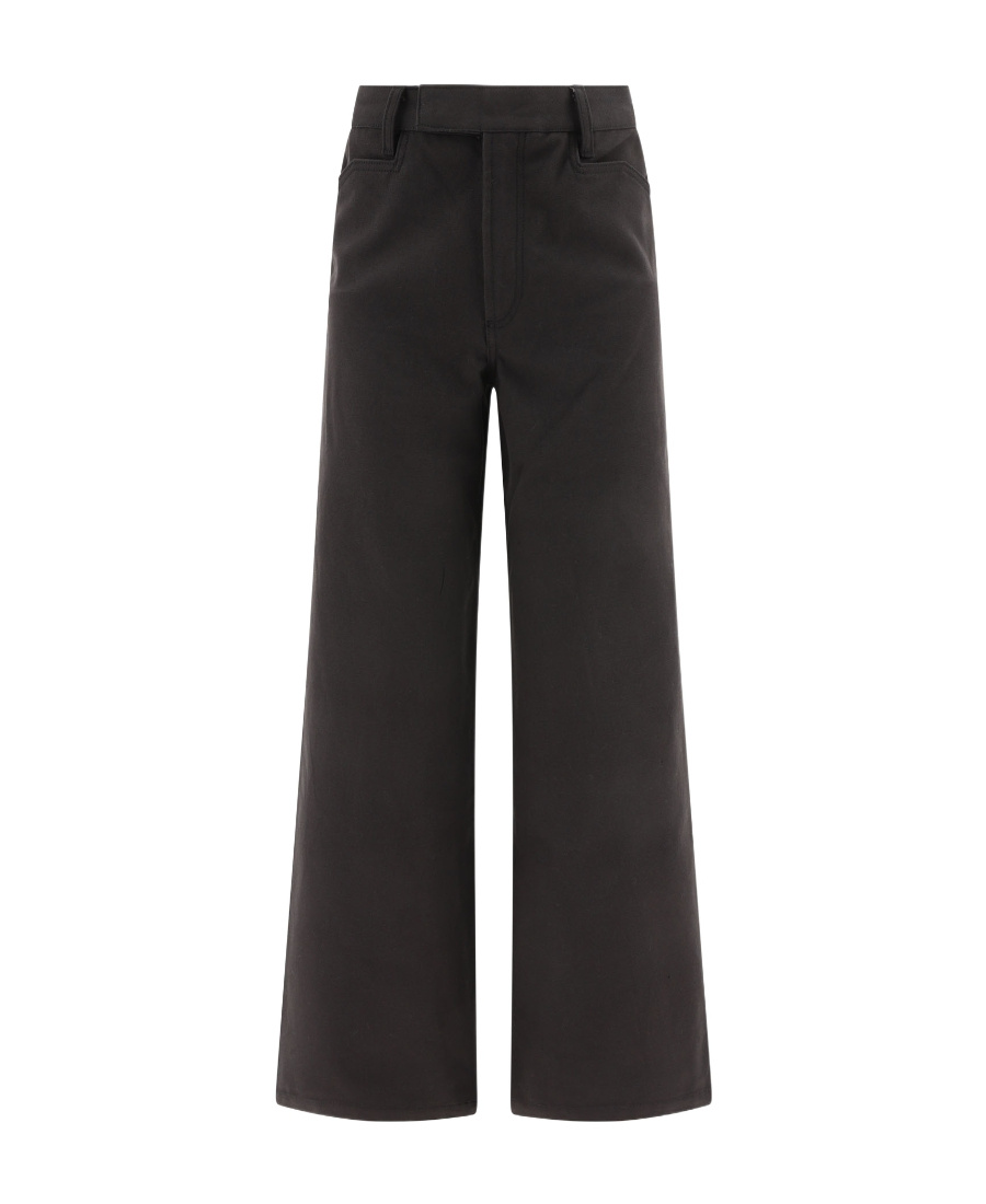 Amiri Wide-leg Cotton Trousers In Black