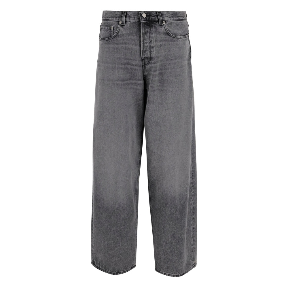Haikure Grey Cotton Denim Jeans In Brown