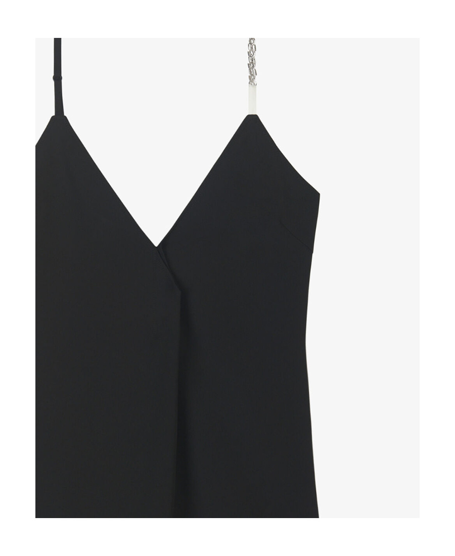 Givenchy Chain-embellished Twill Camisole In Black