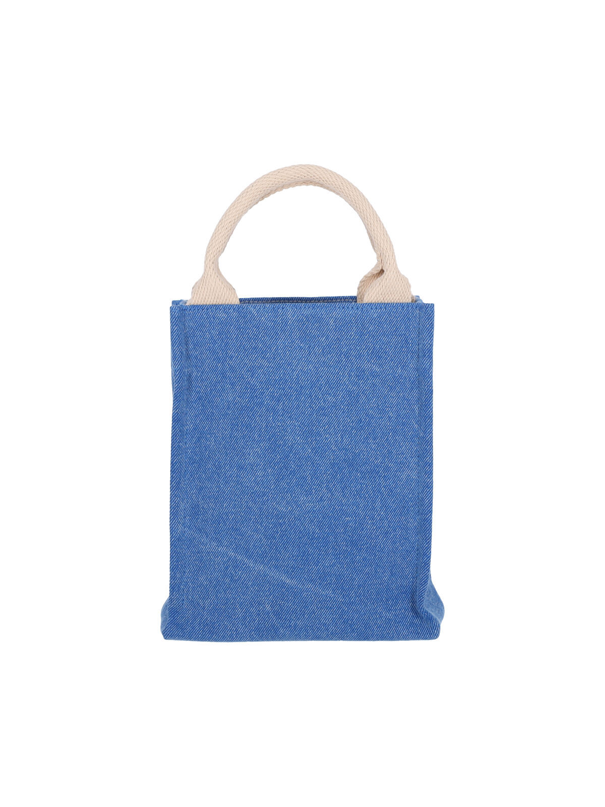 Marni Logo Embroidered Tote Bag In Blue