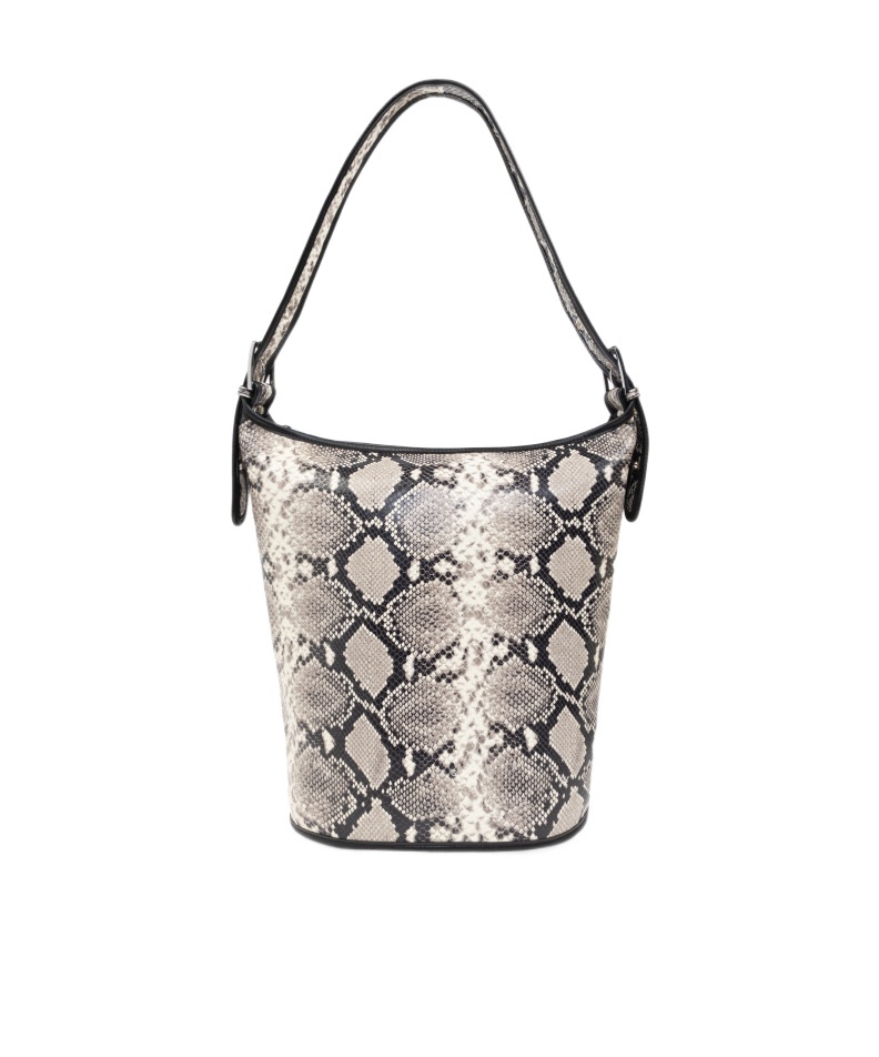 Iro Animal Pattern Bucket Shoulder Bag In Gray