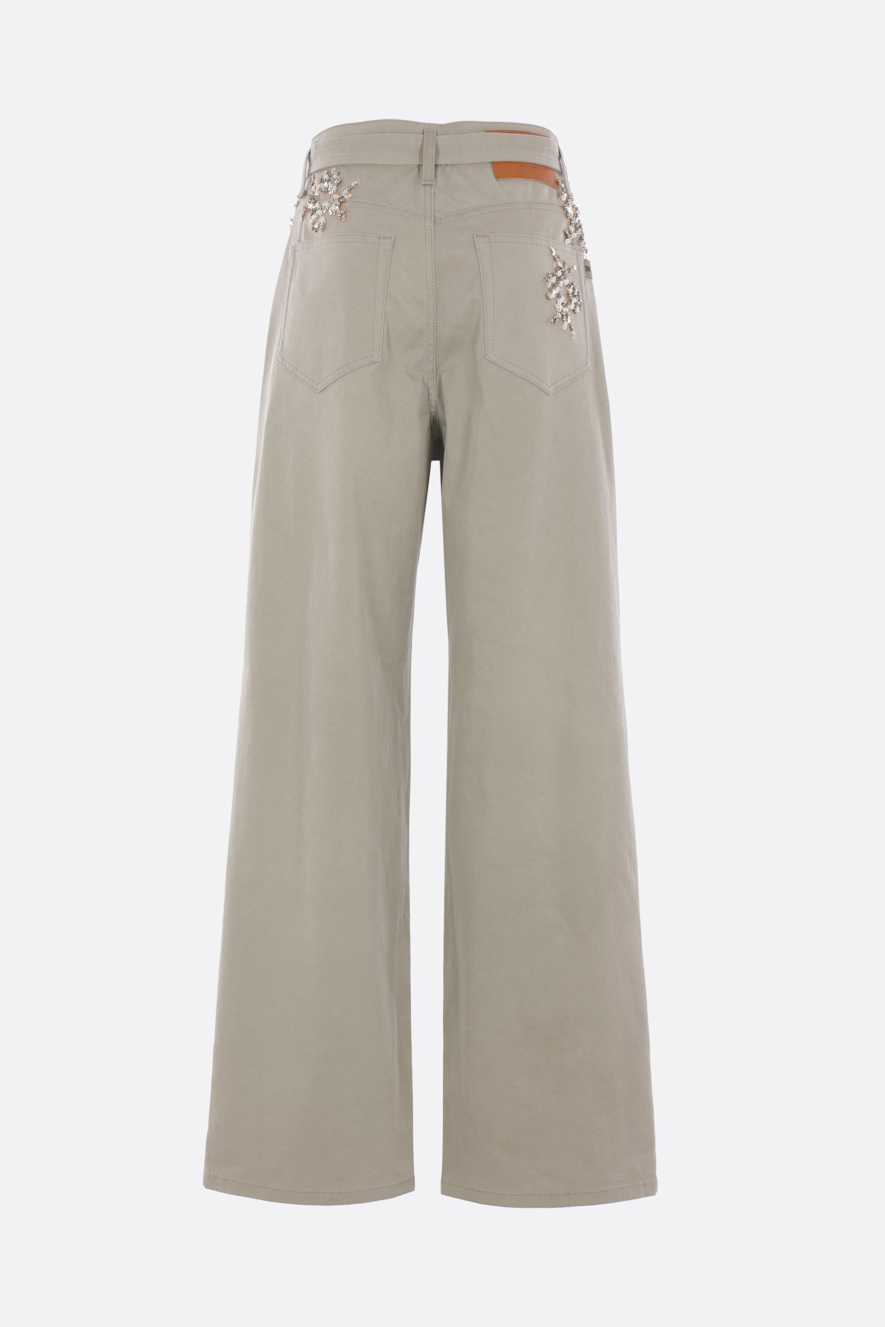 Ermanno Scervino Belt Loop Track Pants In Brown