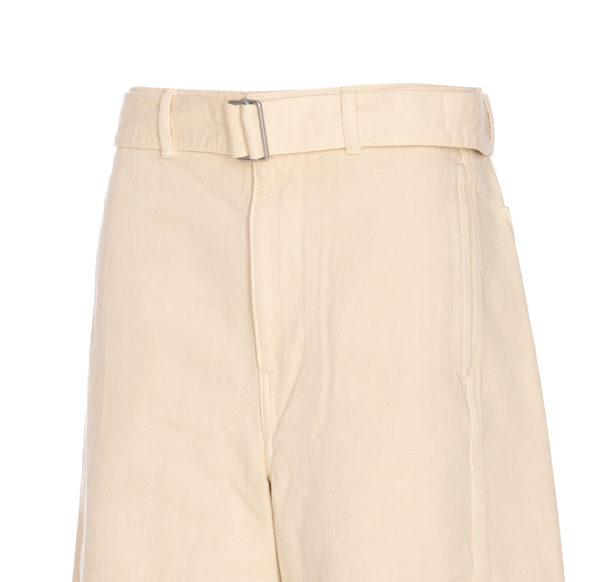Lemaire Belted Twisted Pants In Neutral