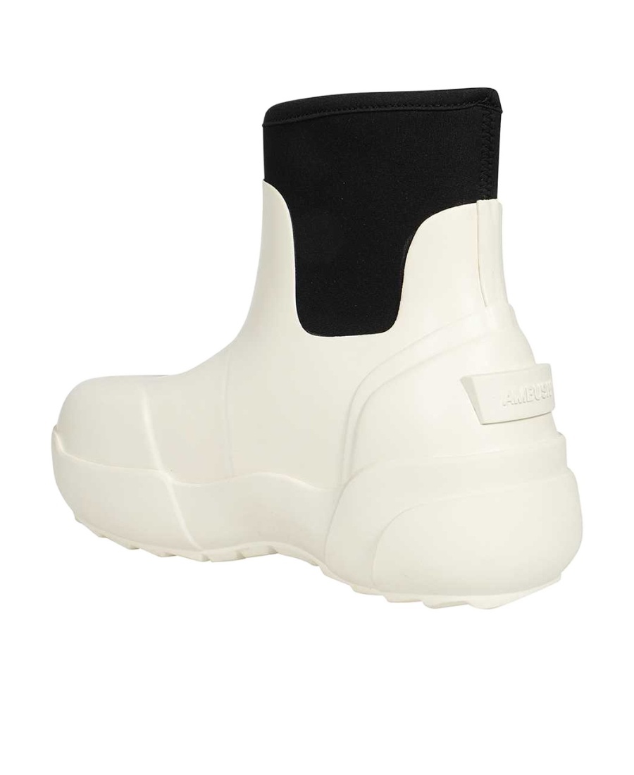 Ambush Logo-detail Chunky Ankle Boots In White
