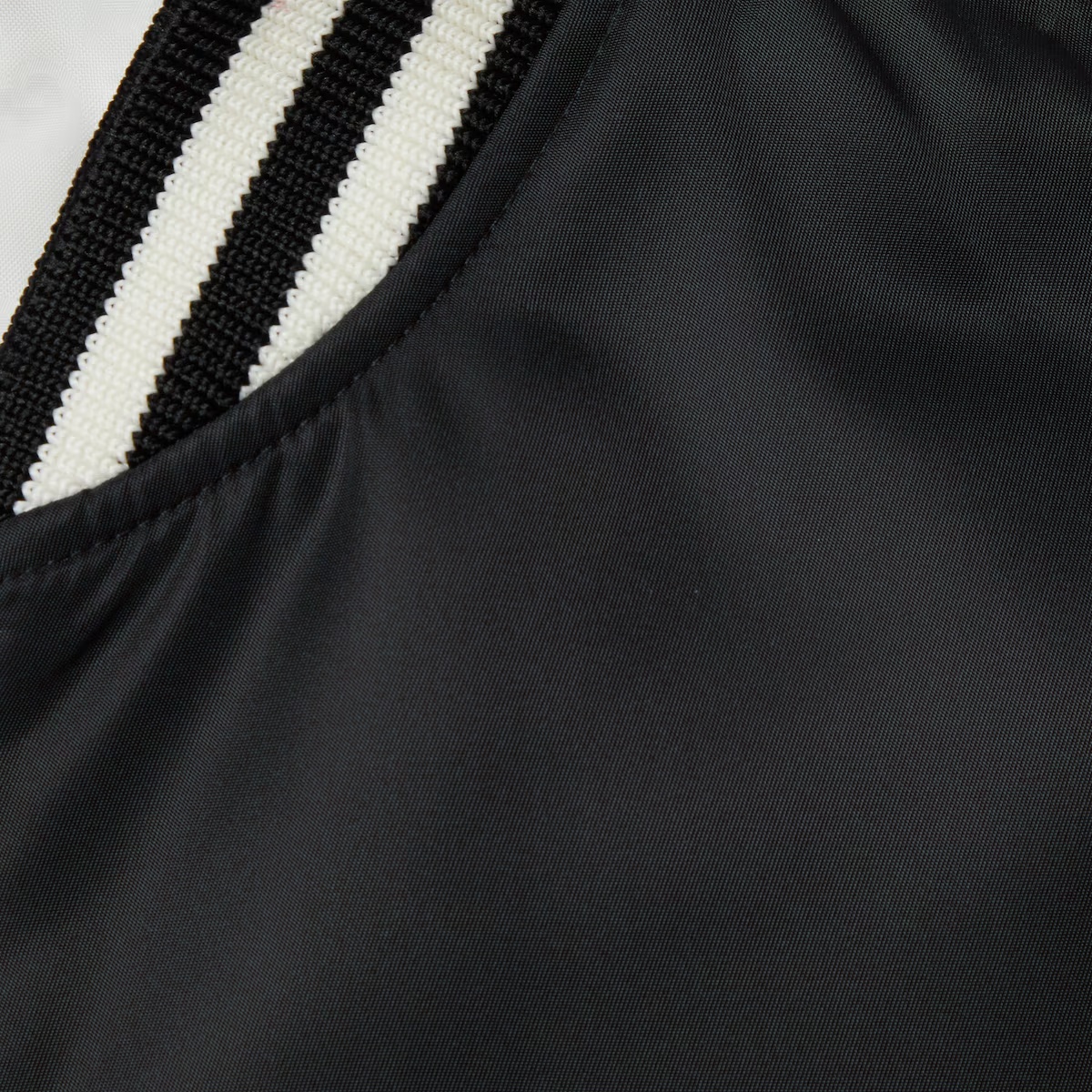 Gucci Reversible Nylon Bomber Jacket In Black