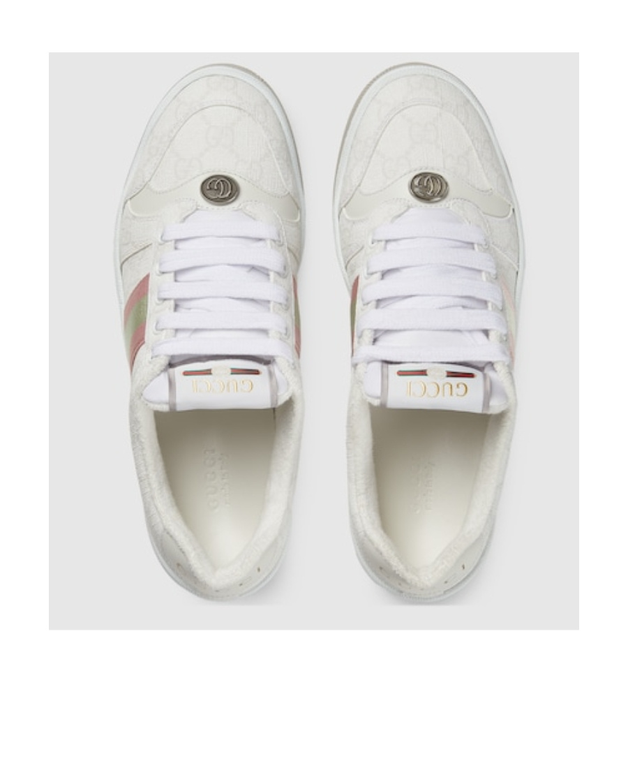 Gucci 30mm Screener Canvas Trainer Sneakers In White