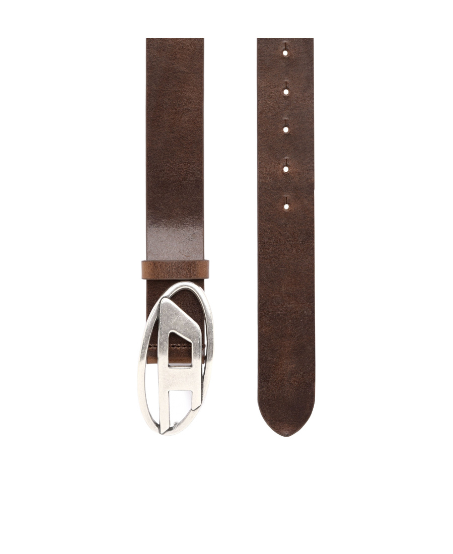 Diesel Cintura In Pelle Con Fibbia A D In Multicolor