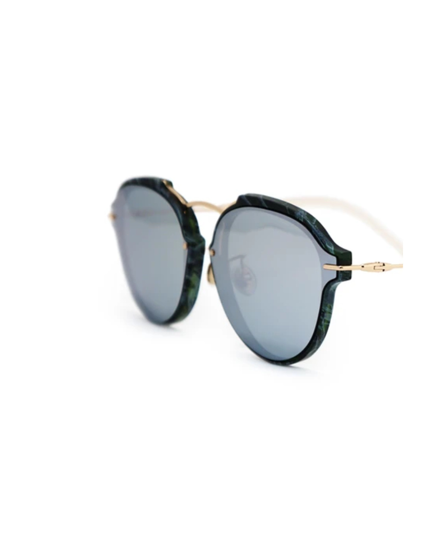 Dior Round Sunglasses In White