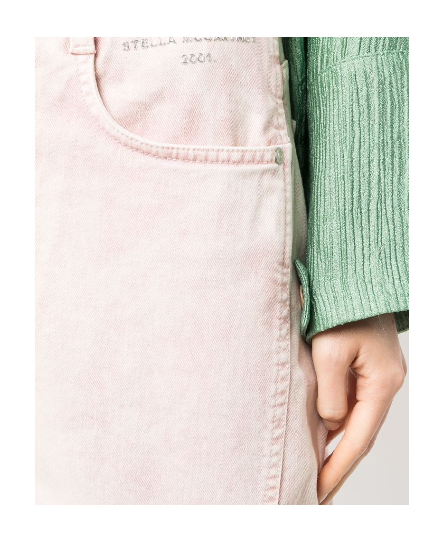 STELLA MCCARTNEY FADED CROPPED JEANS 