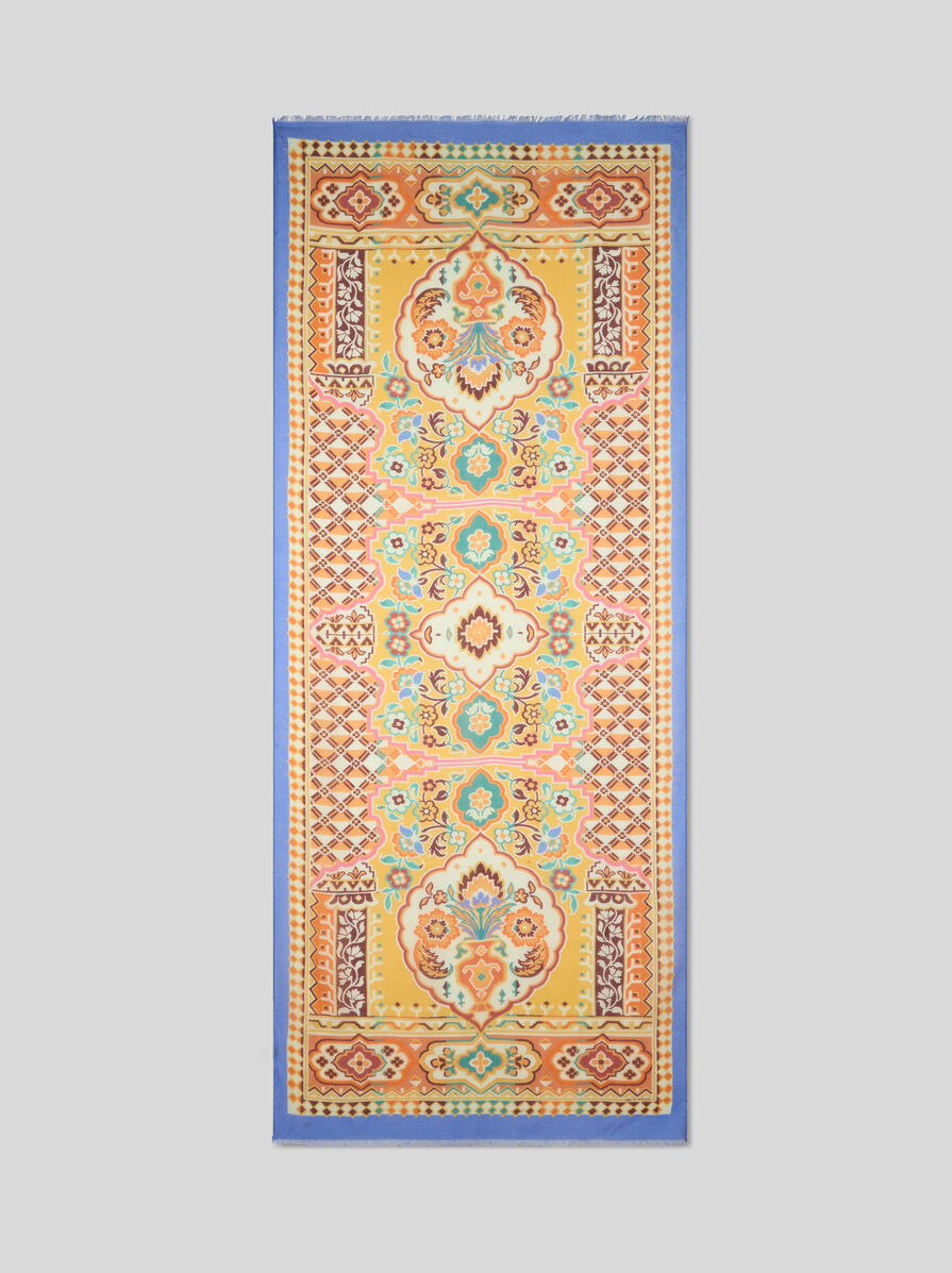 ETRO SILK-BLEND SCARF WITH PRINT