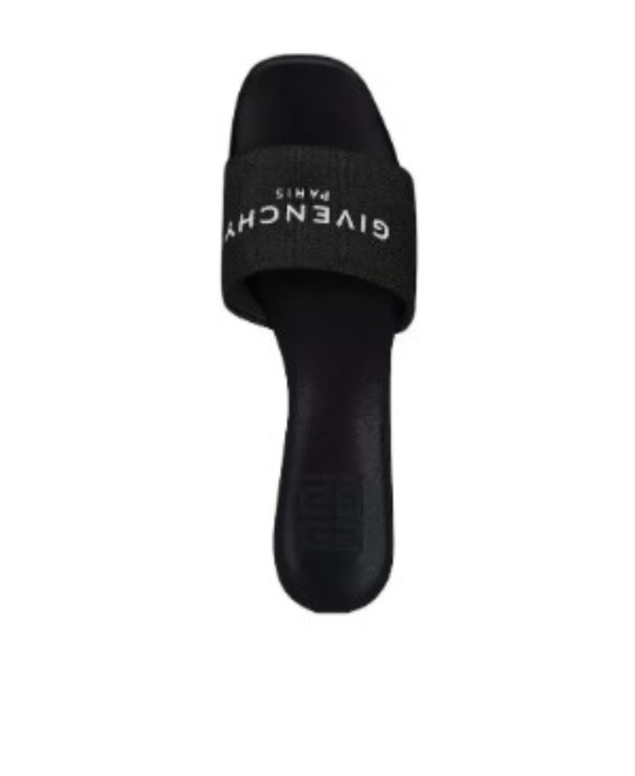 Givenchy Canvas 4g Mules In Black